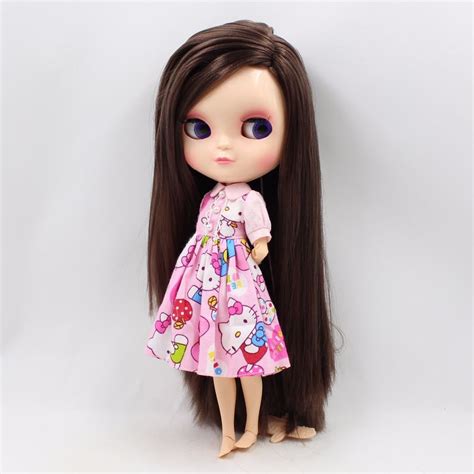 Neo Blythe Doll Brown Hair Jointed Azone Body Blythe Dolls Blythe