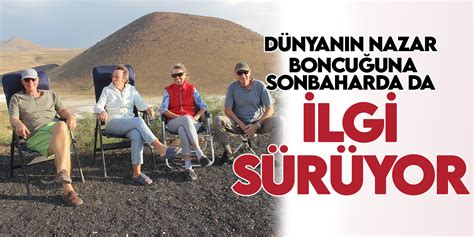 Konya daki dünyanın nazar boncuğu sonbaharda da yabancı turistlerin