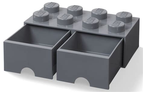 Lego Rangements Pas Cher Brique Gris Fonc De Rangement