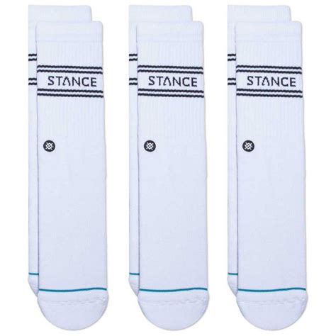 Stance Basic Crew Socks 3 Pairs White Dressinn