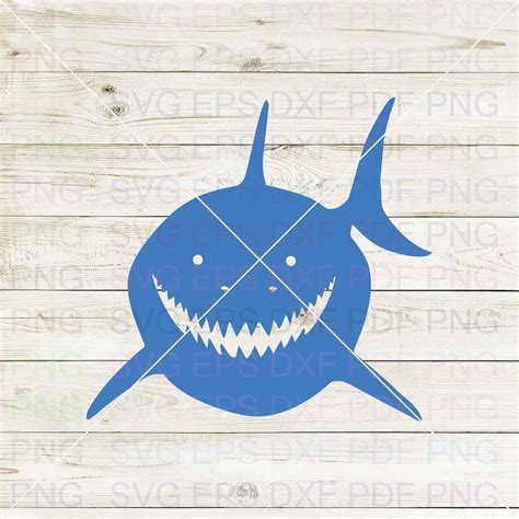 Bruce Finding Nemo 012 Svg Dxf Eps Pdf Png, Cricut, Cutting - Inspire Uplift