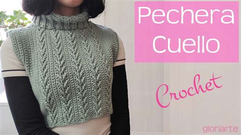 PECHERA de CROCHET con ESPIGAS TODAS las TALLAS FÁCIL PASO a PASO