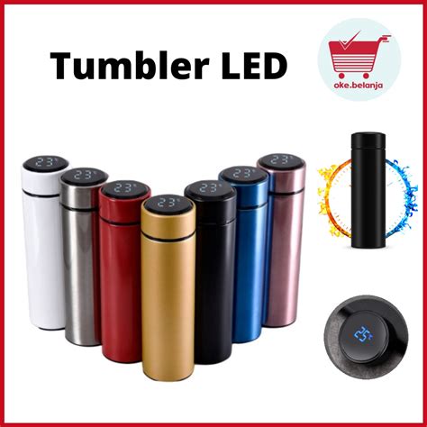 Tumbler Led Tahan Panas Dan Dingin Termos Led Stainless Termos