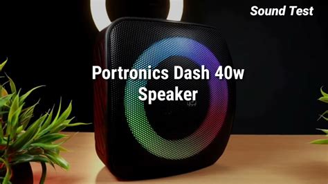 Portronics Dash W Party Bluetooth Speaker Unboxing Review Soundtest