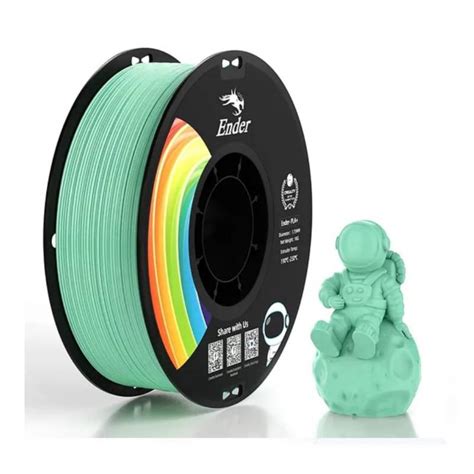 Filamento 3d Ender Pla Plus 175mm 1kg Creality Verde Jade Creality