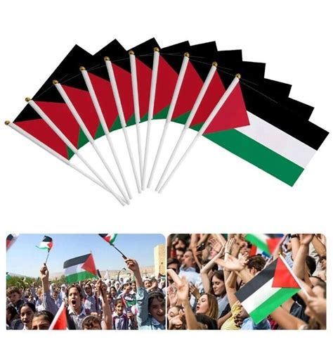 10pcs Small Palestine Handheld Flag - FREE GAZA Sydney