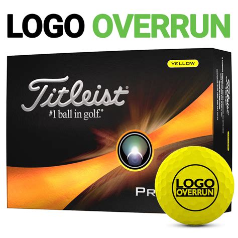 Titleist Pro V1 Yellow Golf Balls - LOGO OVERRUN – MyCustomGolfBall