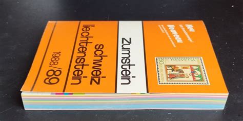 Briefmarkenkatalog Zumstein Schweiz Lichtenstein Kaufen