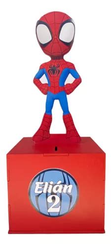 Centro De Mesa Alcancia Mdf Spiderman Paq Pzas Meses Sin