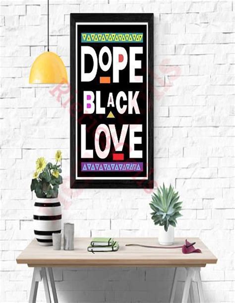 Dope Black Love 1 Printable Design Vector Clipart  Png Etsy