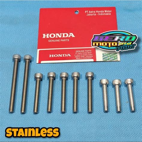 Jual Set Baut Stainless Blok Cvt Vario New Vario Shopee