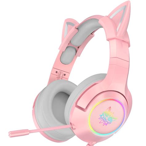 Onikuma K Pink Cat Ears Gaming Headset Repc Computer Store