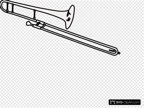 Trombone clipart svg, Trombone svg Transparent FREE for download on ...