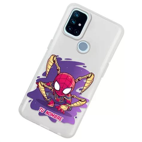 Funda Para Oneplus Spiderman Marvel Personalizada Tu Nombre Meses Sin