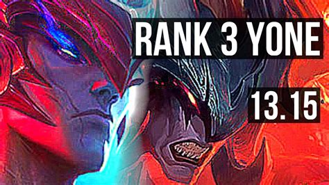 Yone Vs Aatrox Top Rank 3 Yone 13 2 8 Godlike Rank 14 Na