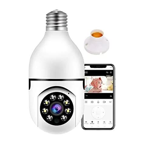 Cam Ra D Ampoule Ptz Surveillance Wifi Avec Vision Nocturne Sans