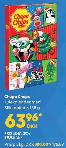 Chupa Chups Julekalender Tilbud Hos Bordershop