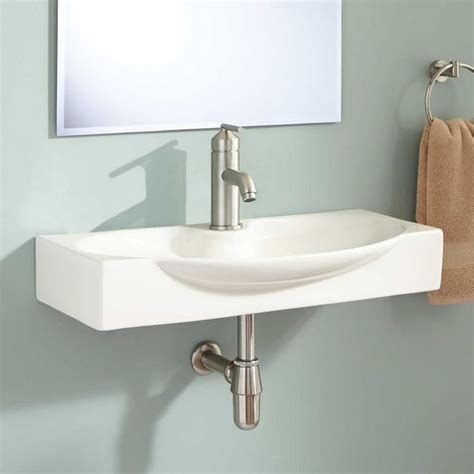 How To Clean Narrow Bathroom Sink Small Bathroom Sinks Wall Mounted Bathroom Sinks Bathroom