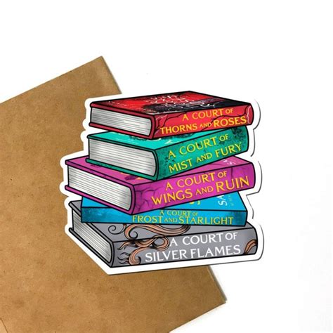 Acotar Books Vinyl Sticker Etsy Vinyl Sticker Sticker Book