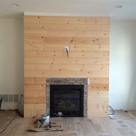 Diy Shiplap Fireplace Wall Diy Shiplap Fireplace Diy Shiplap Brick Fireplace Makeover