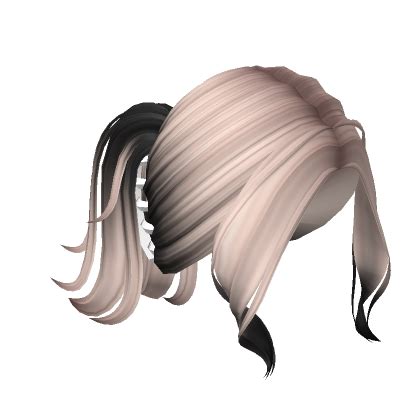 Two Tone Clipped Ponytail Blonde To Black Roblox Item Rolimon S