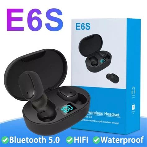 E S Tws True Wireless Earbuds Earphone Bluetooth Voice Control