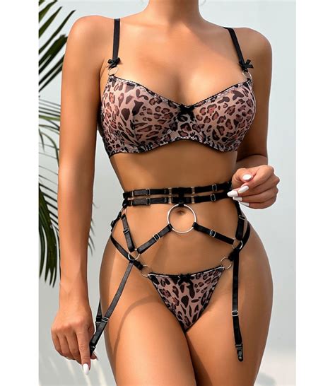 Leopard Print Lingerie Set Sarl G To