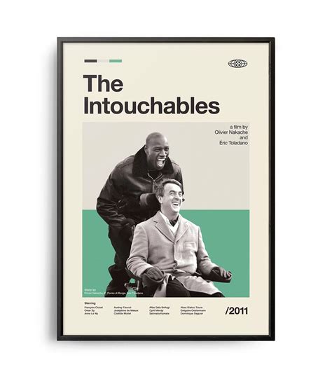 Mid Century Modern The Intouchables Movie Poster Weekend Poster