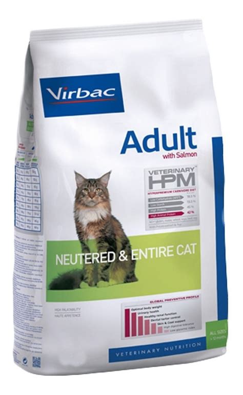 Alimento Virbac Veterinary HPM Neutered Entire Para Gato Adulto Sabor