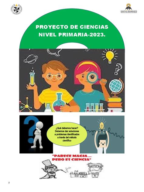 Esquema Para El Proyecto De Ciencias Para Nivel Primario Pdf Hipótesis Conocimiento