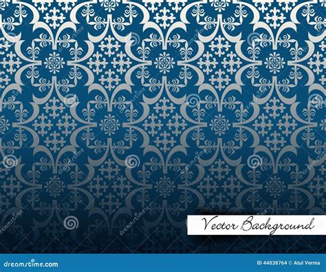 Fundo Do Vintage Projeto Azul Luxuoso Teste Padr O Do Fundo