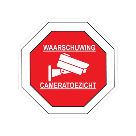 Waarschuwing Cameratoezicht Kopen Stickermaster