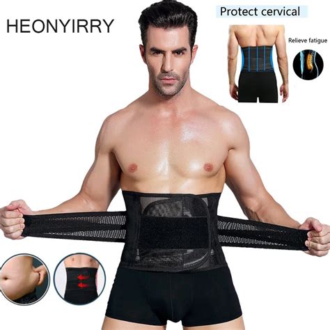 Waist Belt For Men New Abdomen Fat Burning Girdle Belly Body Sculpting Shaper Corset Cummerbund