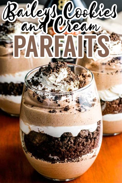 Indulge In Baileys Cookies And Cream Parfaits