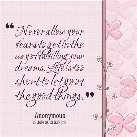 Fulfill Your Dreams Quotes Quotesgram