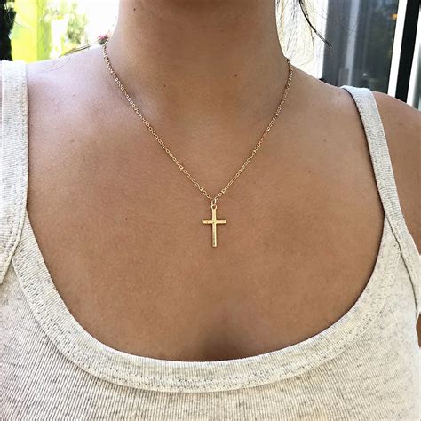 Gold Cross Necklace For Women