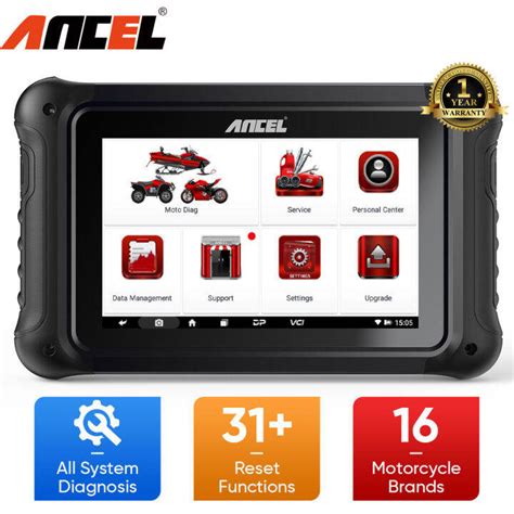 Ancel Mt Intelligent Motorcycle Full System Obd Scanner