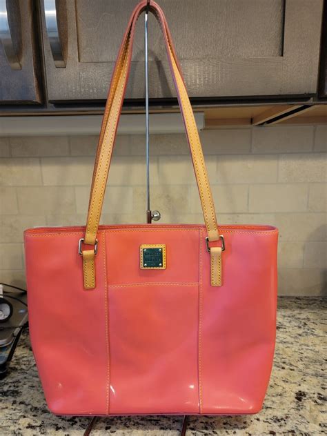 Authentic Dooney And Bourke Coral Patent Leather Lex Gem