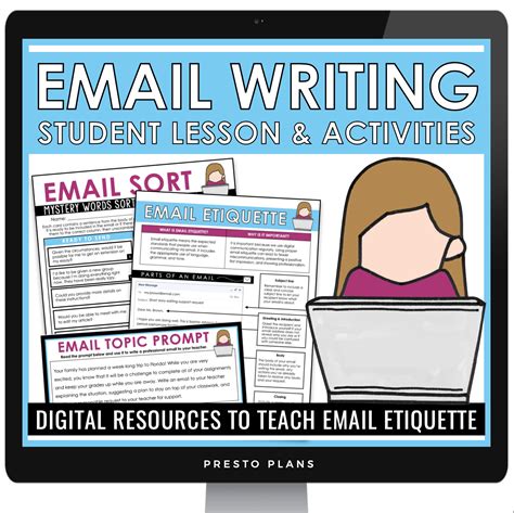 WRITING EMAILS LESSON AND DIGITAL ACTIVITIES EMAIL ETIQUETTE - prestoplanners.com