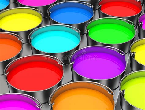 Paint Buckets Stock Illustration Illustration Of Color 48771864