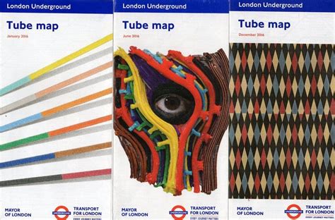 London Underground Tube Train Map 2016 Three Different Maps Europe