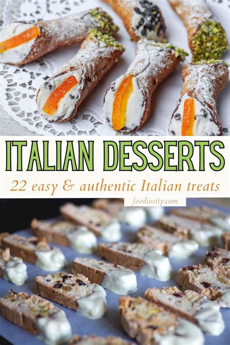 22 Italian Desserts - Easy & Authentic Treats For a Crowd - Foodiosity