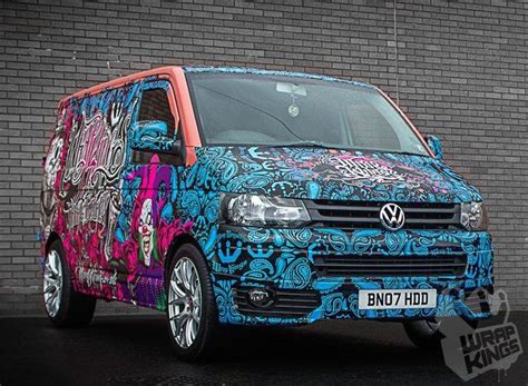 This Unique Finish Applied To A Volkswagen Transporter Looks Funky