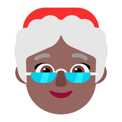 Weihnachtsfrau Mitteldunkle Hautfarbe Emoji