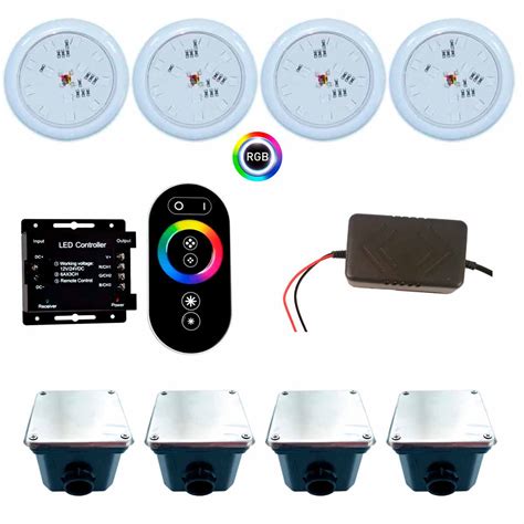 Ilumina O Led Rgb Para Piscina X Kit Completo