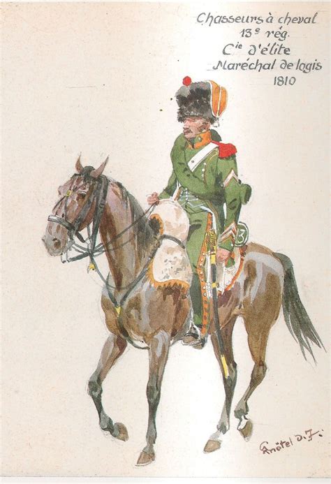 13e Rég de Chasseurs à cheval C ie d Elite Maréchal de logis 1810