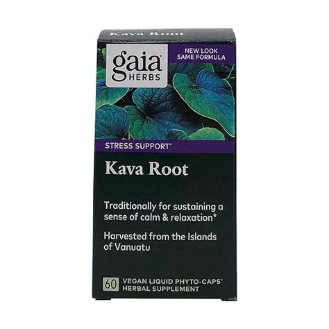 Gaia® Herbs Kava Kava Root Liquid Phyto Caps 60 Vegan Liquid Phyto