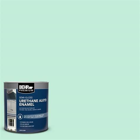 BEHR PREMIUM 1 Qt 470A 2 Seafoam Pearl Semi Gloss Enamel Urethane