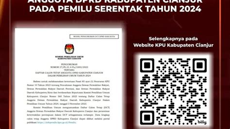 KPU Cianjur Umumkan DCT Pemilu 2024 Cek Daftarnya Disini Cianjur Ekspres