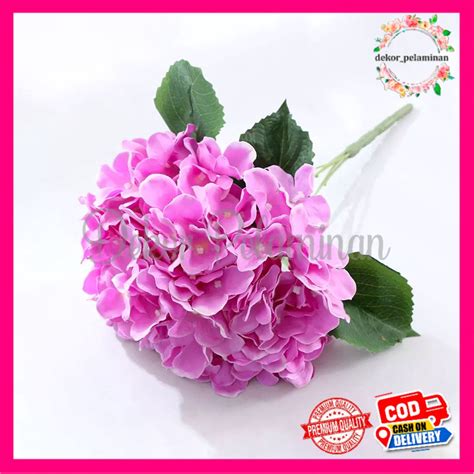 Jual Bunga Hortensia Mr Cabang Artificial Bunga Hydrangea Untuk